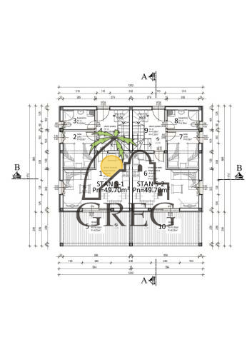 Croatia, Island of Pag,  - Semi-detached house, for sale