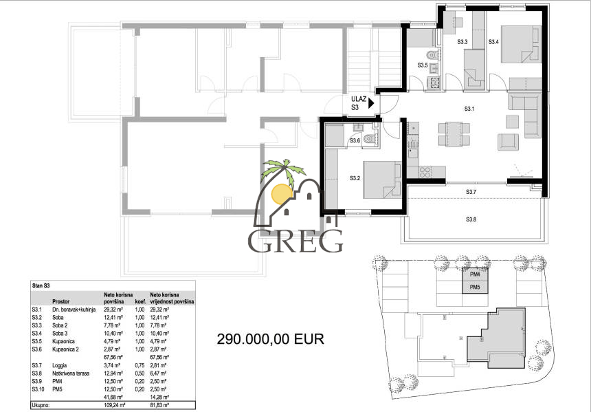 Chorwacja, Wyspa Pag, Novalja - Apartament, na sprzedaż