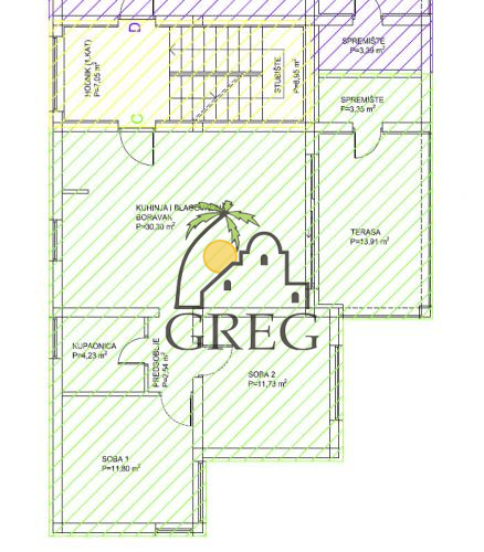 Croatia, Island of Pag, Pag - Apartment, for sale