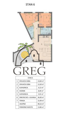Chorwacja, Wyspa Pag,  - Apartament, na sprzedaż