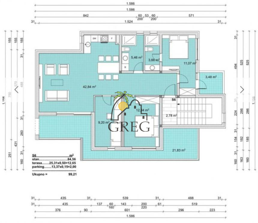 Croatia, Middle Dalmatia, Makarska - Apartment, for sale