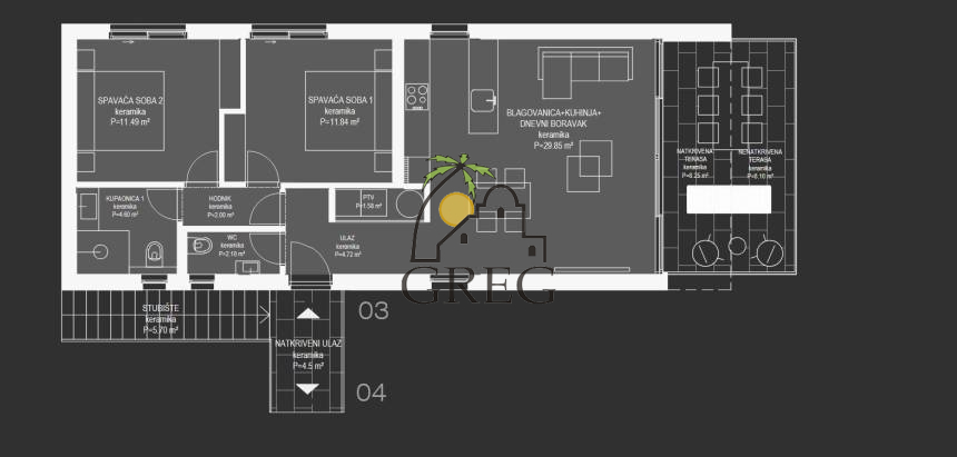 Croatia, Island of Uglian,  - Apartment, for sale