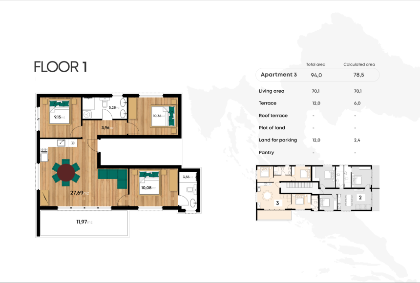 Chorwacja, Dalmacja Północna,  - Apartament, na sprzedaż