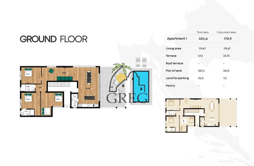Chorwacja, Dalmacja Północna,  - Apartament, na sprzedaż