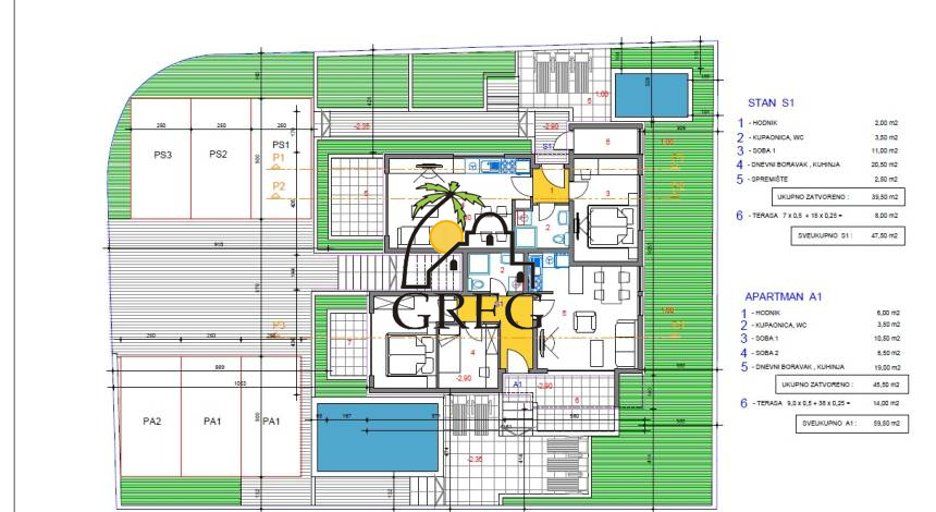 Chorwacja, Wyspa Pag, Gajac - Apartament, na sprzedaż