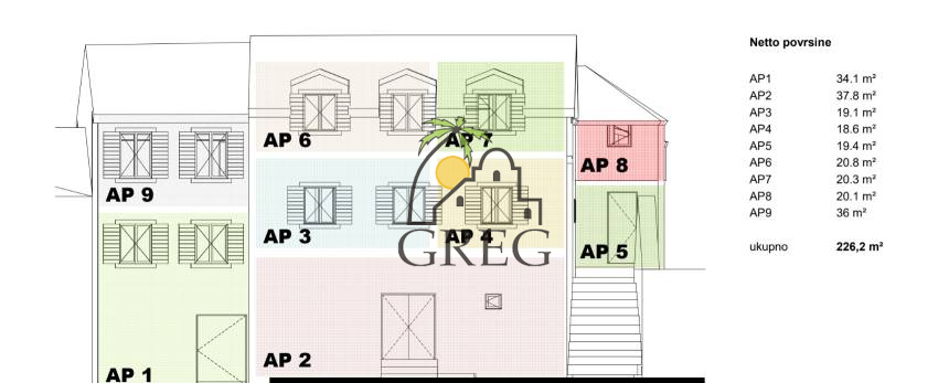 Chorwacja, Wyspa Brač,  - Apartamentowiec, na sprzedaż