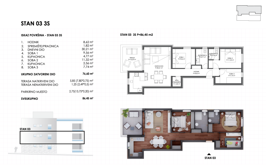 Chorwacja, Dalmacja Północna, Sukošan - Apartament, na sprzedaż
