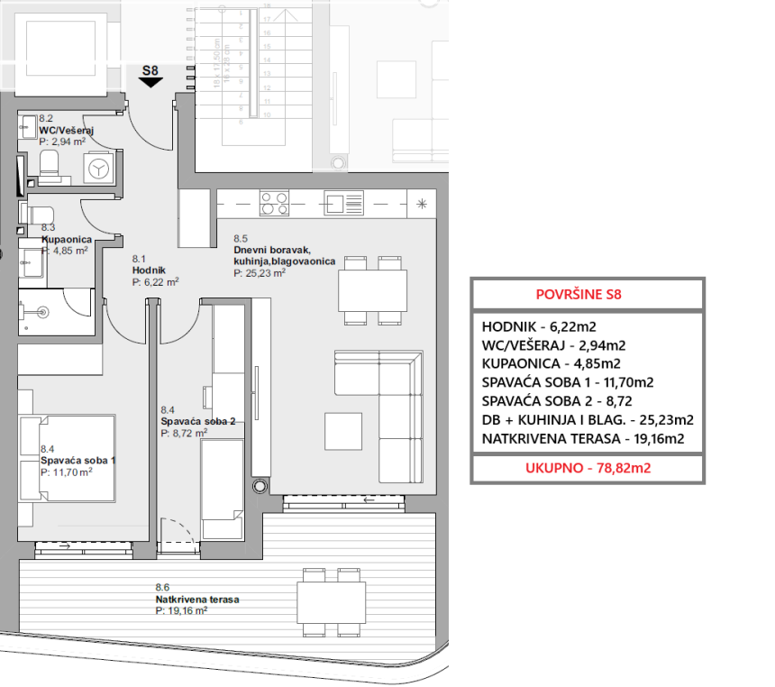Chorwacja, Dalmacja Północna,  - Apartament, na sprzedaż
