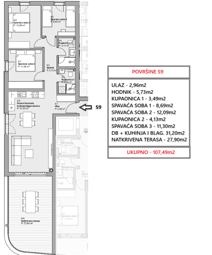 Chorwacja, Dalmacja Północna,  - Apartament, na sprzedaż