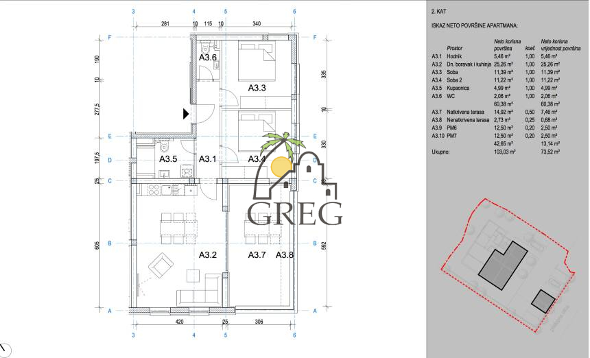 Croatia, Island of Pag, Novalja - Apartment, for sale