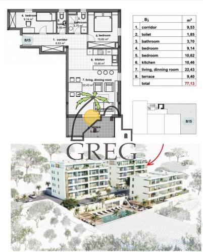 Croatia, Middle Dalmatia, Makarska - Apartment, for sale