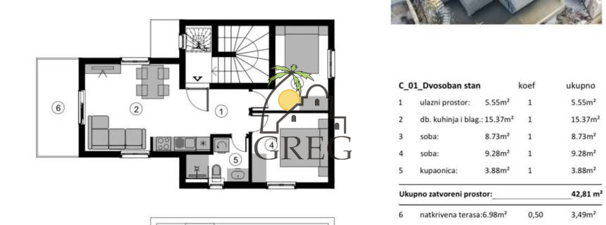 Chorwacja, Dalmacja Środkowa,  - Apartament, na sprzedaż