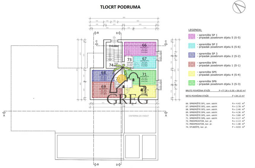 Croatia, Island of Pag, Mandre - Apartment, for sale