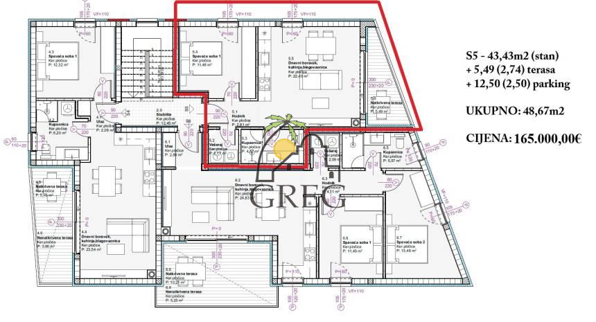 Chorwacja, Dalmacja Północna,  - Apartament, na sprzedaż