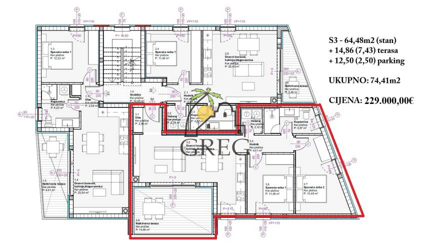 Chorwacja, Dalmacja Północna,  - Apartament, na sprzedaż