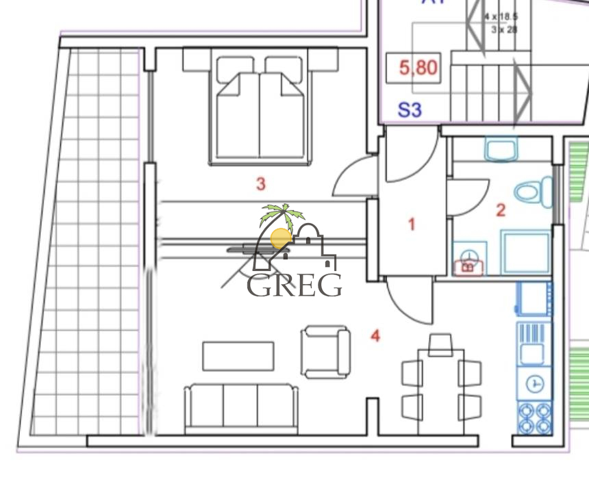 Chorwacja, Wyspa Pag, Novalja - Apartament, na sprzedaż